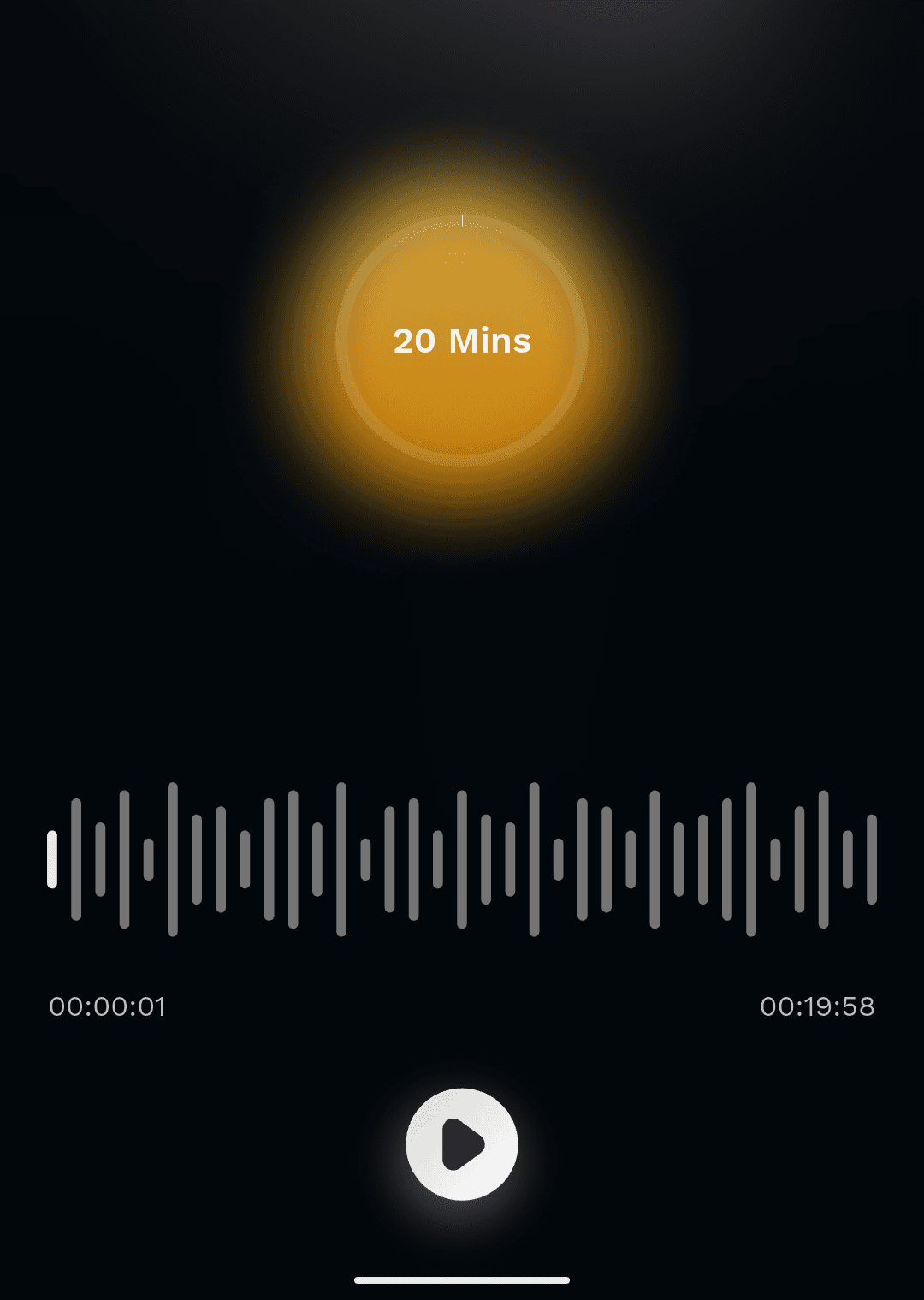 20-minute Anapanasati meditation player from the PMC app